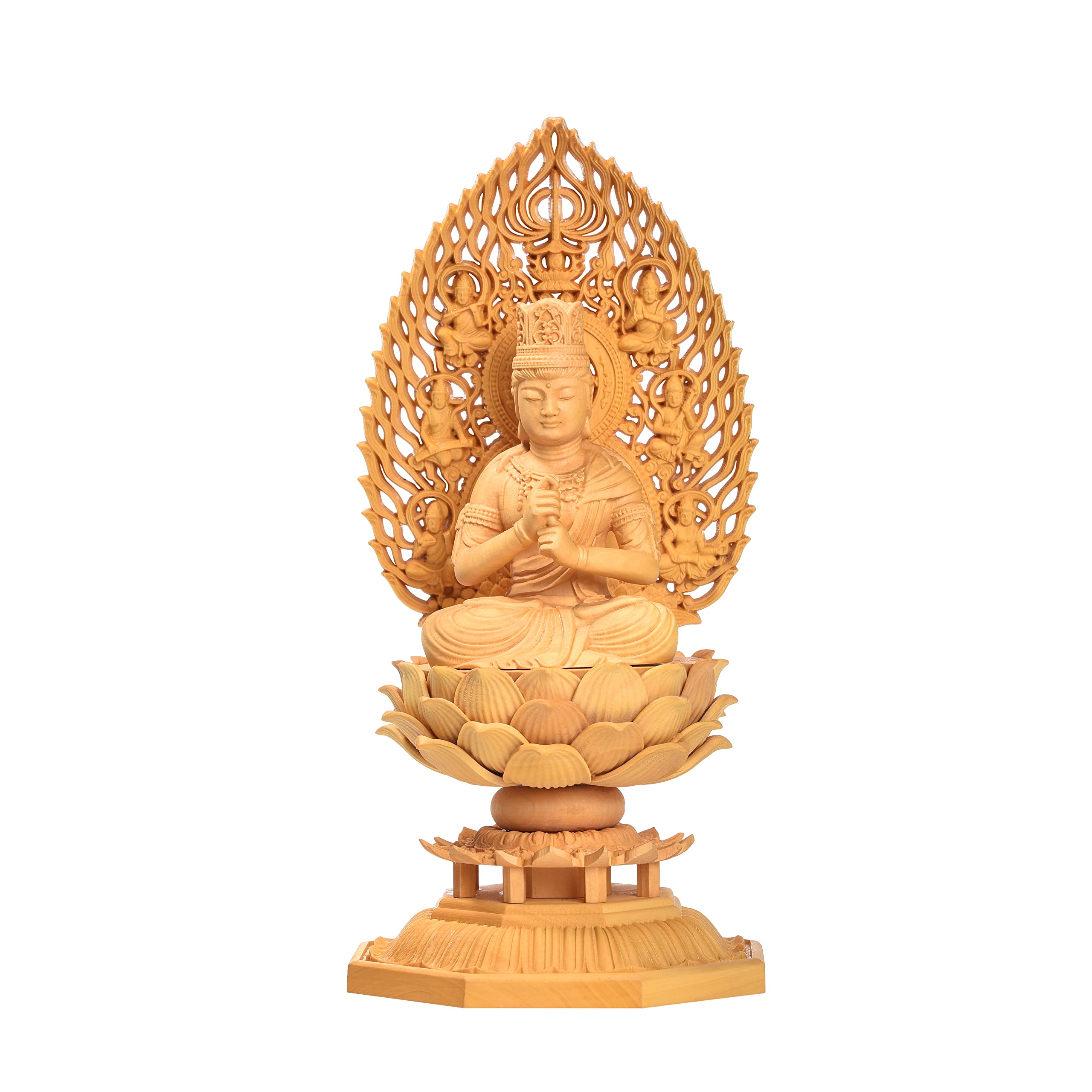 Hanro Art Dainichi Nyorai Buddha Shingon Буддийский алтарный Будда Деревянный Цугэ Летающий Небесный Лотос Год года Хранителя Изображение Принципа 17 см
Hanro Art Dainichi Nyorai Buddha Shingon Буддийский алтарный Будда Деревянный Цугэ Летающий Небесный Лотос Год года Хранителя Изображение Принципа 17 см