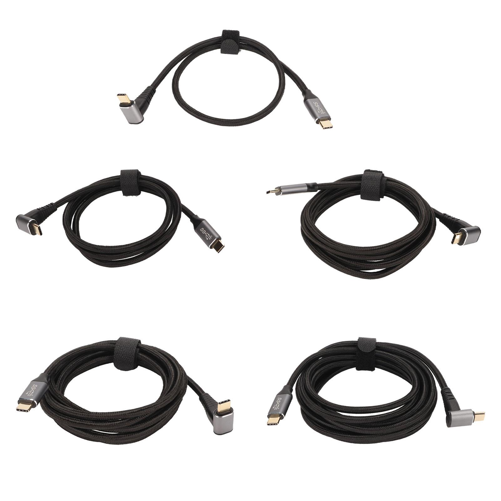 Кабель USB C 90 градусів, 4K 60Hz, підтримує PD100W Type-C 3.1 Gen2, повний USB C, швидкий зарядний шнур 50cm/19.7in
Кабель USB C 90 градусів, 4K 60Hz, підтримує PD100W Type-C 3.1 Gen2, повний USB C, швидкий зарядний шнур 50cm/19.7in