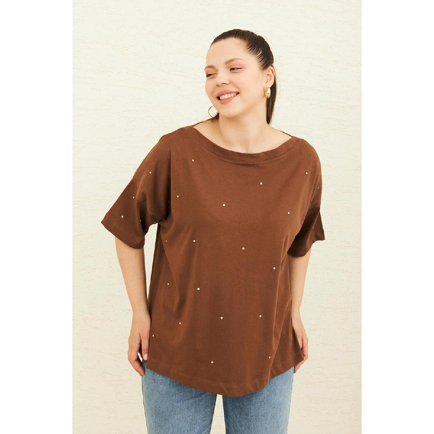 Футболка с вырезом «лодочка» Coffee Stone
Футболка с вырезом «лодочка» Coffee Stone