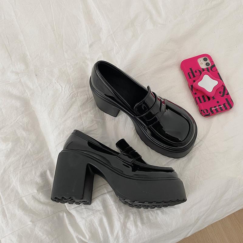 Spice girl loafers single shoes new high heels platform British style small leather shoes women s versatile rough autumn uniform fashion 35 чёрный
Spice girl loafers single shoes new high heels platform British style small leather shoes women s versatile rough autumn uniform fashion 35 чёрный