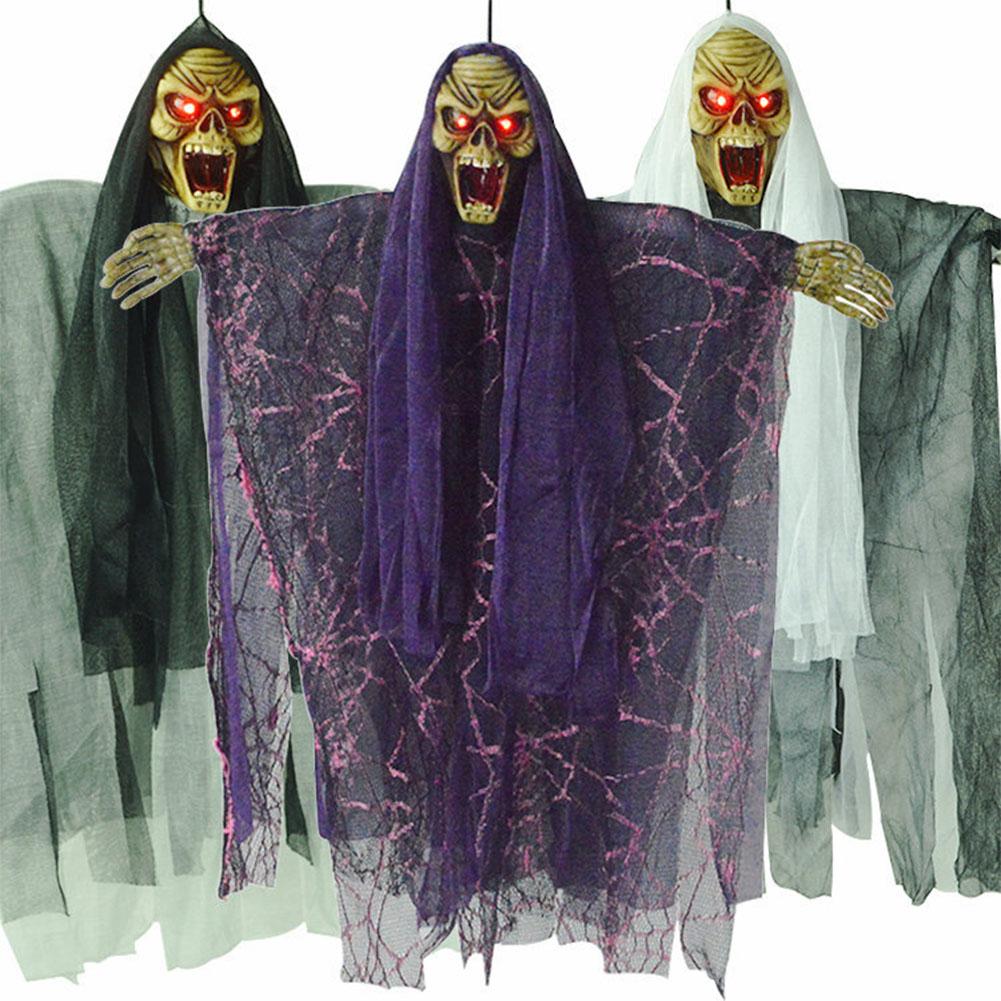 Voice Control Halloween Door Decoration Hanging Ghost Horror Electric Skull Ghost random
Voice Control Halloween Door Decoration Hanging Ghost Horror Electric Skull Ghost random