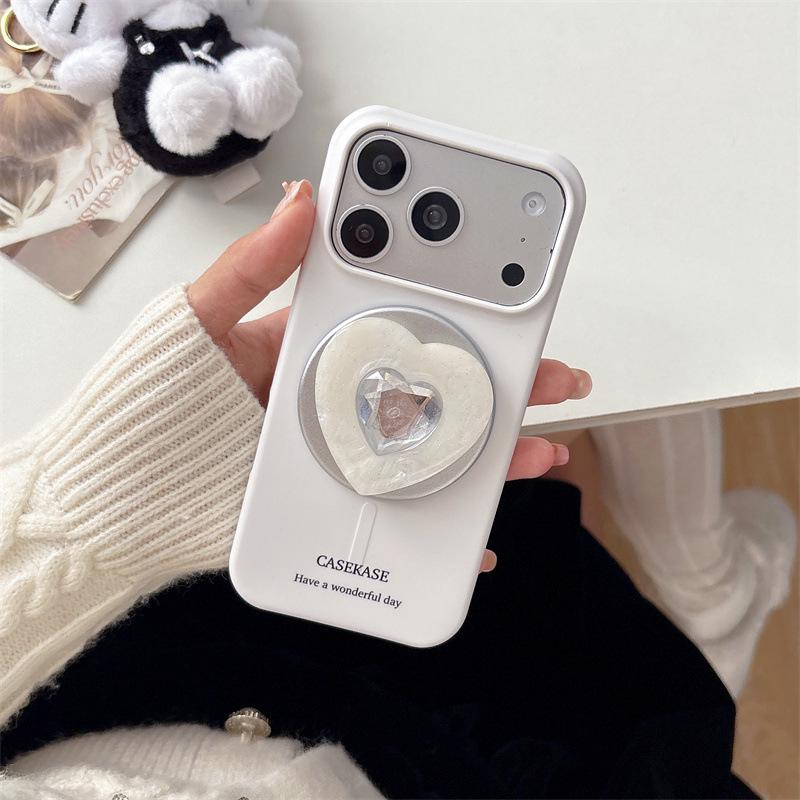 Japanese-Korean Rhinestone Heart Magnetic Stand Case for iPhone 17 / Apple 16 Pro Max / 15 Pro iPhone 15 Pro Max
Japanese-Korean Rhinestone Heart Magnetic Stand Case for iPhone 17 / Apple 16 Pro Max / 15 Pro iPhone 15 Pro Max