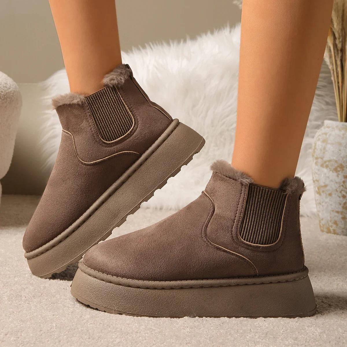 Fashion Hot Pink Thick Bottom Wedge Heel Warm Faux Fur Snow Boots Women Winter Short Plush Boots Woman Non Slip Cotton Chelsea Boots 36 хаки
Fashion Hot Pink Thick Bottom Wedge Heel Warm Faux Fur Snow Boots Women Winter Short Plush Boots Woman Non Slip Cotton Chelsea Boots 36 хаки