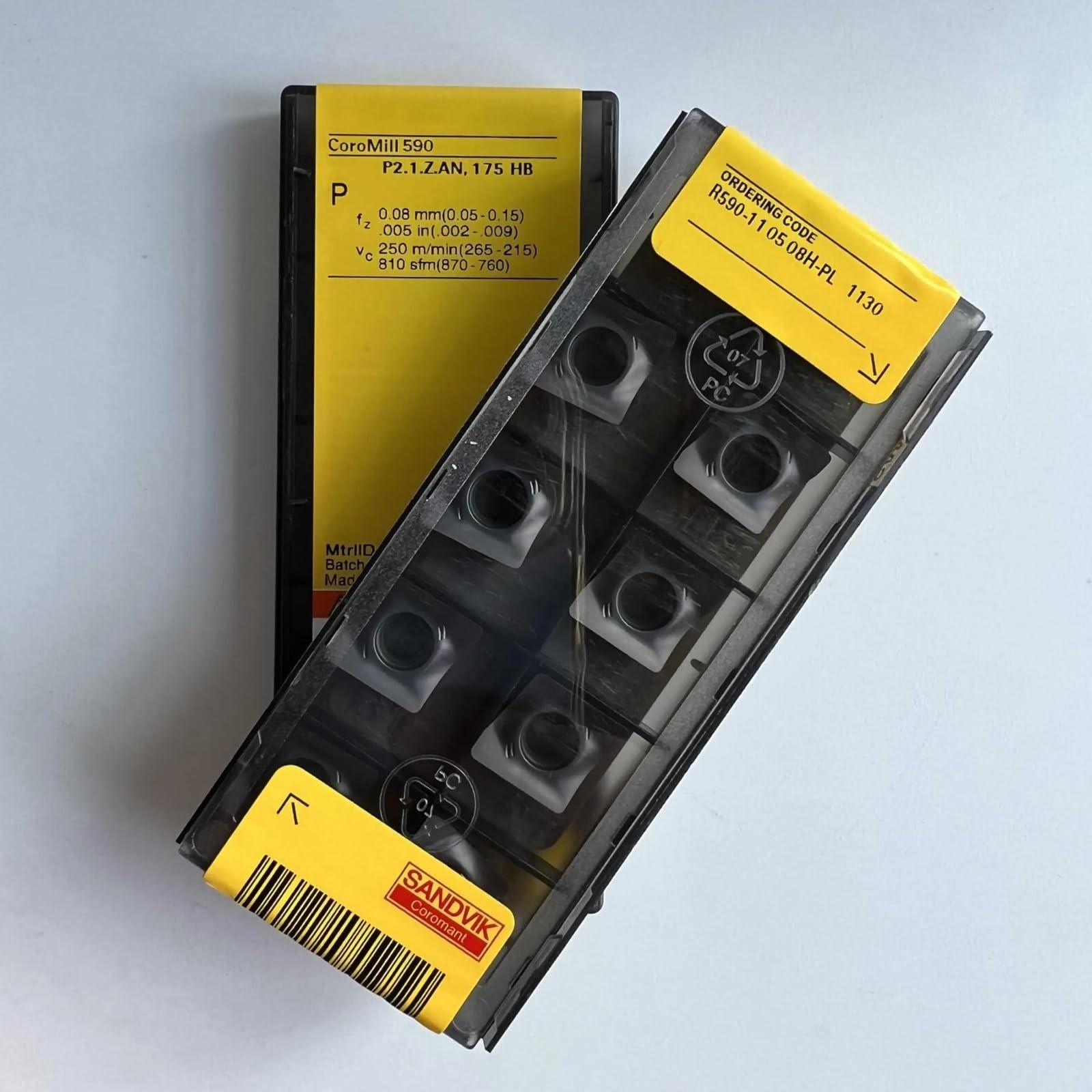 Original Sandvik / R590-110508H-PL 1130 / CNC lathe carbide blade 10 Pcs
Original Sandvik / R590-110508H-PL 1130 / CNC lathe carbide blade 10 Pcs