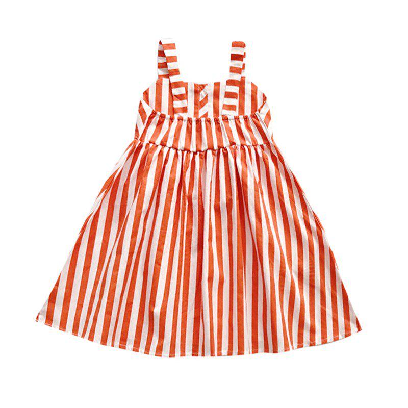 Children Summer Girls Sweet Cotton Cute Cartoon Stripes Print Sleeveless Sling Sweet Princess Dress 110
Children Summer Girls Sweet Cotton Cute Cartoon Stripes Print Sleeveless Sling Sweet Princess Dress 110