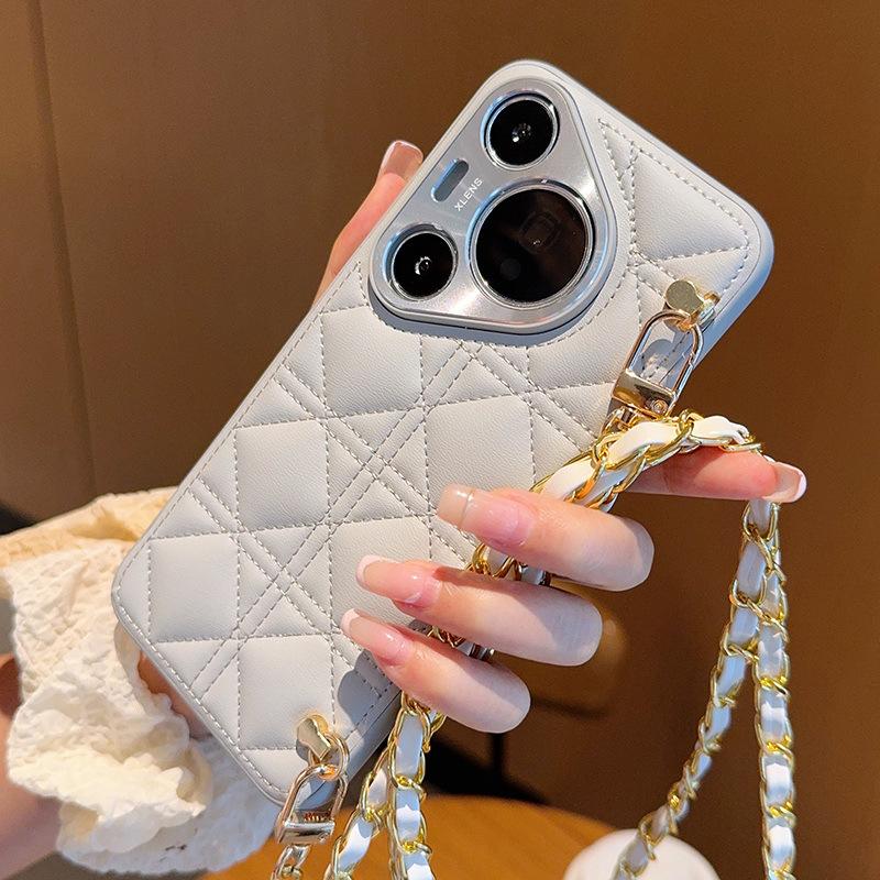 Crossbody Strap Diamond Pattern Leather Phone Case for Huawei Pura 70 Ultra Pura70 Pro Plus Metal Camera Protection Hard Cover Pura70 серый
Crossbody Strap Diamond Pattern Leather Phone Case for Huawei Pura 70 Ultra Pura70 Pro Plus Metal Camera Protection Hard Cover Pura70 серый