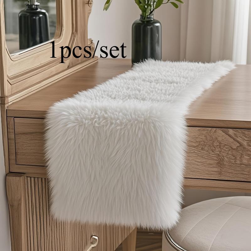 1 шт./набор Белая пушистая флисовая скатерть-дорожка для Рождества Полиэстер Праздничный декор стола с плюшевой обеденной тканью Фестивальный декор 37x183cm
1 шт./набор Белая пушистая флисовая скатерть-дорожка для Рождества Полиэстер Праздничный декор стола с плюшевой обеденной тканью Фестивальный декор 37x183cm