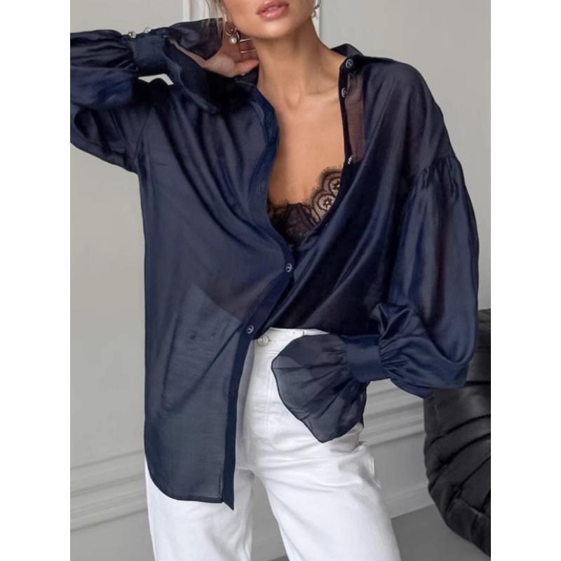 New Autumn Sheer Long-Sleeve Shirt For Women With A Unique Design Stylish And Casual Suitable For European And American Commuting L синій
New Autumn Sheer Long-Sleeve Shirt For Women With A Unique Design Stylish And Casual Suitable For European And American Commuting L синій