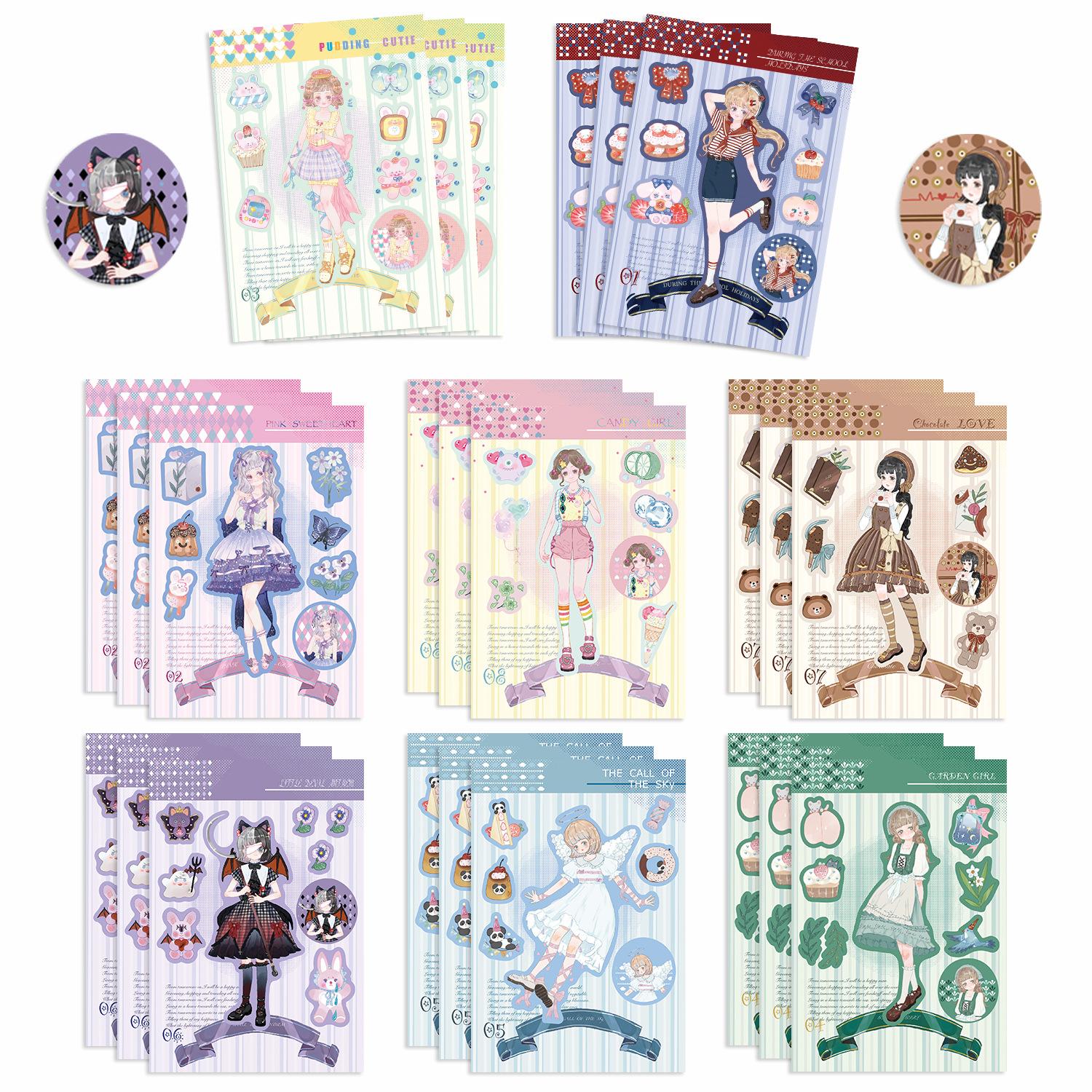 8 Мультяшных Наклеек Красивая Девушка Могут Быть Водонепроницаемыми Наклейки для Дневника Руки Наклейки для Гу-карты DIY Декоративные Наклейки Наклейки-Теги
8 Мультяшных Наклеек Красивая Девушка Могут Быть Водонепроницаемыми Наклейки для Дневника Руки Наклейки для Гу-карты DIY Декоративные Наклейки Наклейки-Теги