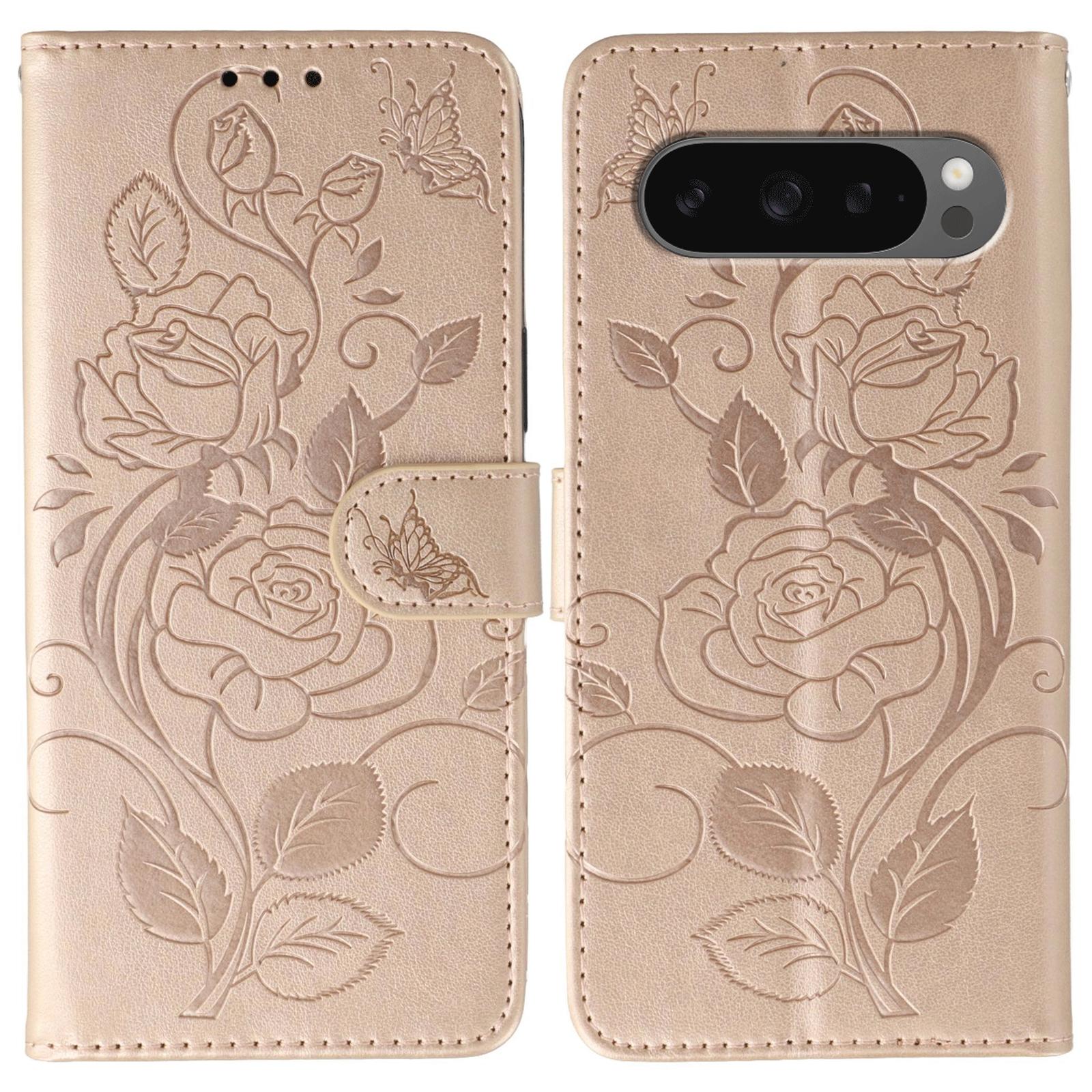 For Google Pixel 10 Pro XL/9 Pro XL Case Wallet Stand Imprinted Rose Butterfly PU Leather Phone Cover Rose Gold
For Google Pixel 10 Pro XL/9 Pro XL Case Wallet Stand Imprinted Rose Butterfly PU Leather Phone Cover Rose Gold
