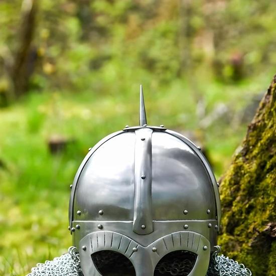 Viking Helmet with Chainmail Avenail, Warrior Helmet, Medieval Armor Replica, Helmet for LA Reconstruction
Viking Helmet with Chainmail Avenail, Warrior Helmet, Medieval Armor Replica, Helmet for LA Reconstruction