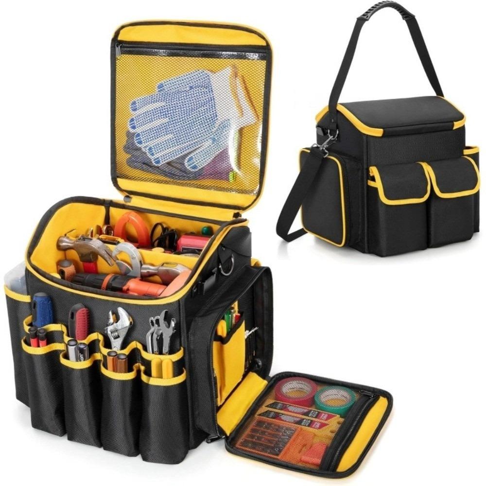 Large Capacity Portable Tool Kit Wear-resistant with Shoulder Strap Heavy Duty Tool Organizer Thickened Waterproof Toolkit чорний
Large Capacity Portable Tool Kit Wear-resistant with Shoulder Strap Heavy Duty Tool Organizer Thickened Waterproof Toolkit чорний