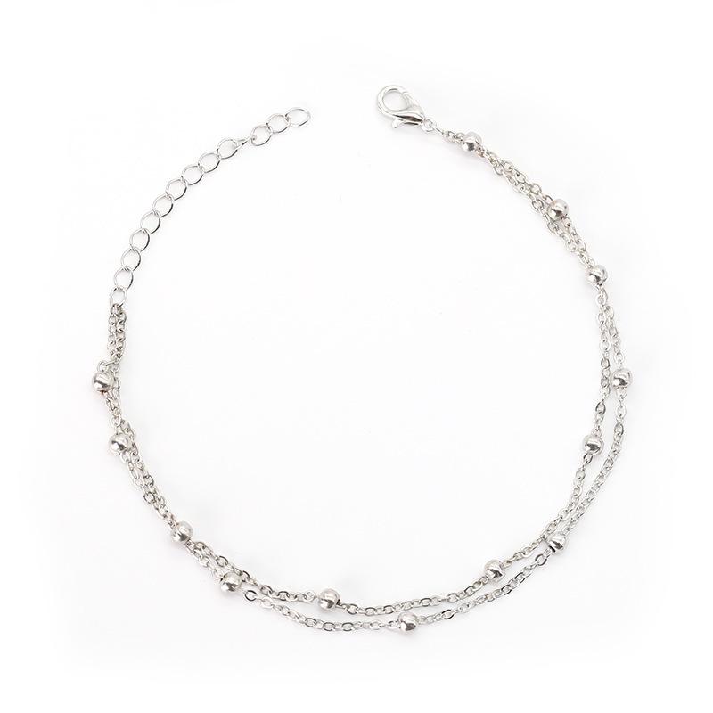 Golden Retro Double-Layer Bracelet & Anklet for Women - European & American Style, Simple and Fashionable Hand Chain.
Golden Retro Double-Layer Bracelet & Anklet for Women - European & American Style, Simple and Fashionable Hand Chain.