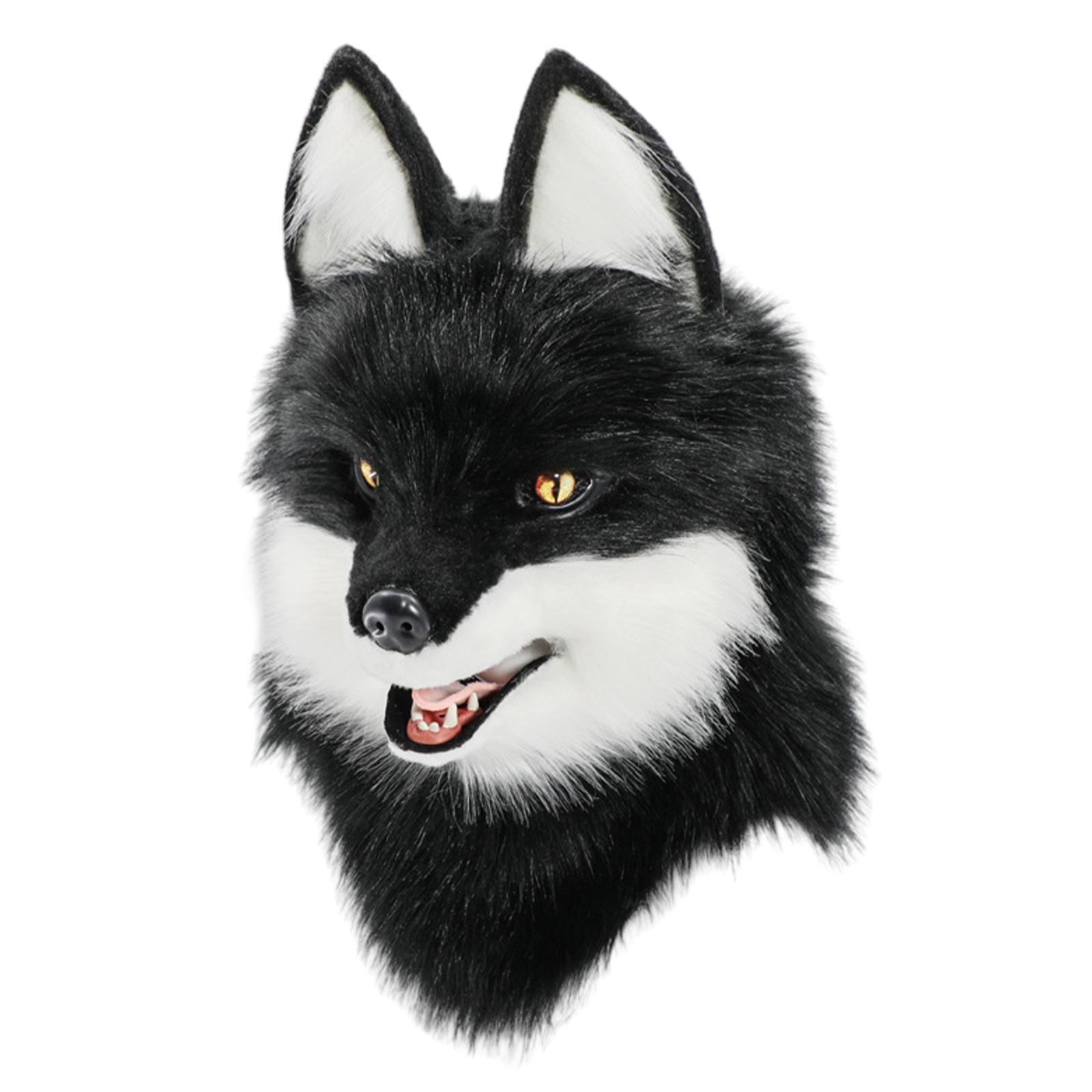 Plush Full Head Wolf Mask Realistic Animal Head Headgear Hat for Halloween and Party Wear School Play Costume Headwear черный белый
Plush Full Head Wolf Mask Realistic Animal Head Headgear Hat for Halloween and Party Wear School Play Costume Headwear черный белый