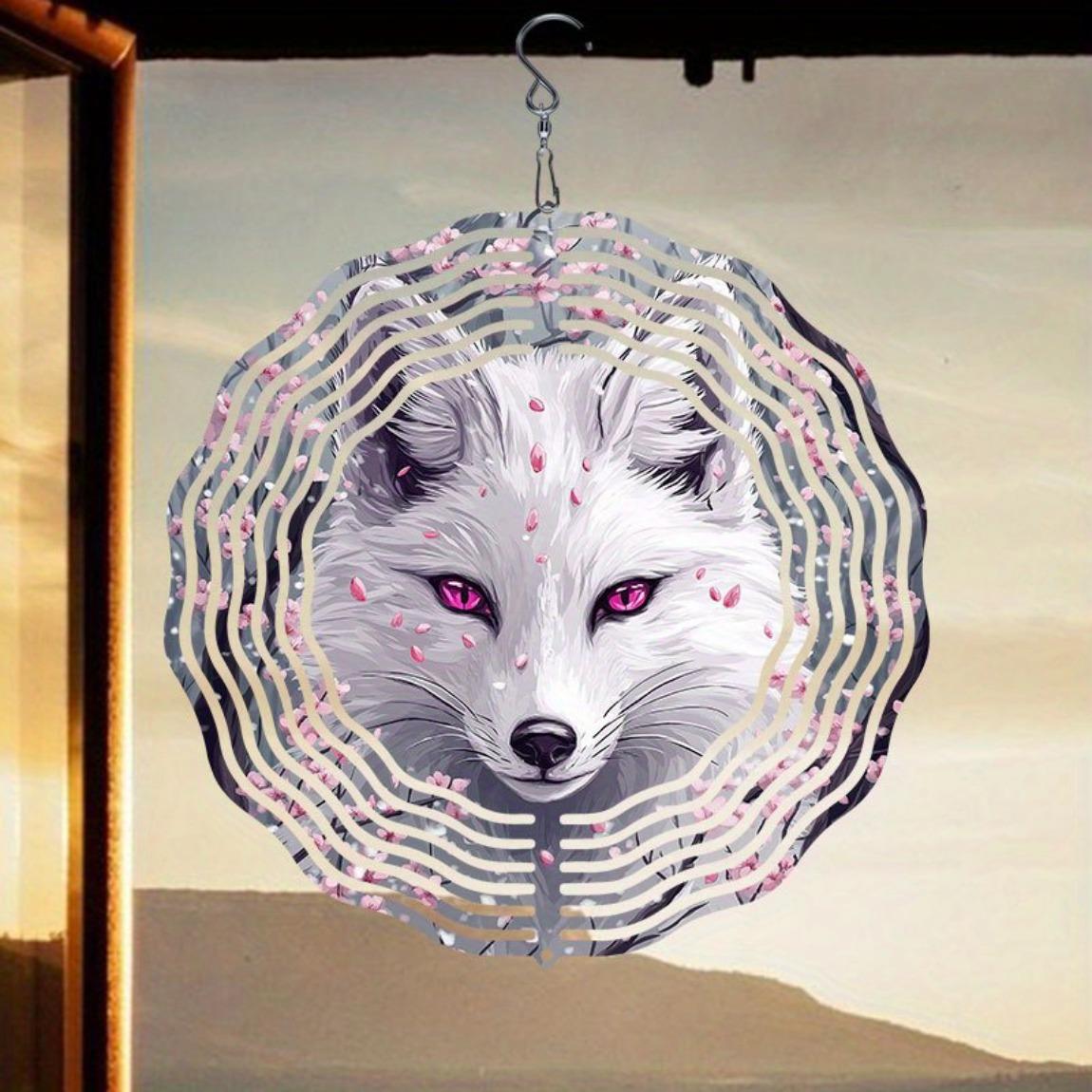 Rotating Wind Chime Pink Sakura Fox Pattern 3D Metal Garden Spinner Large Kinetic Wind Catcher Outdoor Decor Gift for Home Yard
Rotating Wind Chime Pink Sakura Fox Pattern 3D Metal Garden Spinner Large Kinetic Wind Catcher Outdoor Decor Gift for Home Yard