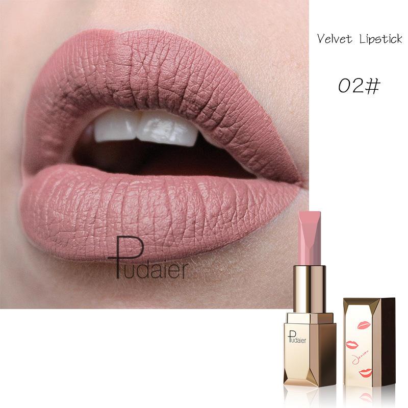 Pudaier Small Gold Bar Matte Velvet Long Lasting Lipstick Non-stick Cup Easy Color Lip Gloss 17 Colours Lipstick 02
Pudaier Small Gold Bar Matte Velvet Long Lasting Lipstick Non-stick Cup Easy Color Lip Gloss 17 Colours Lipstick 02