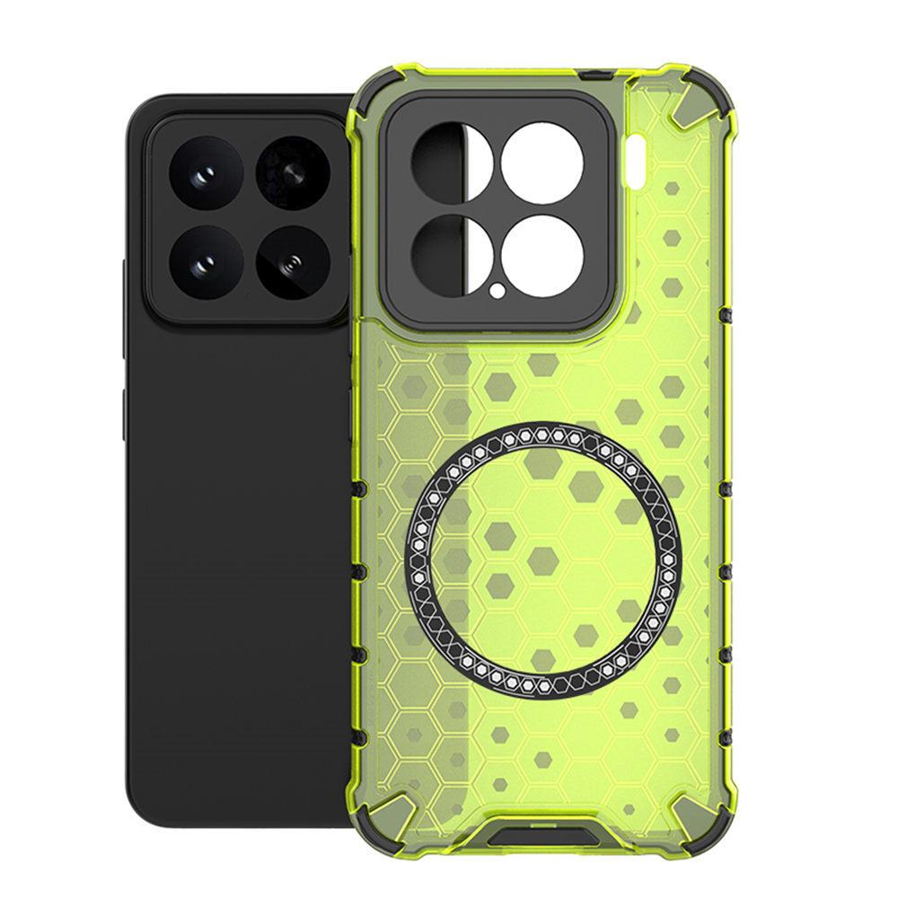 For Xiaomi 15 Case Compatible with MagSafe Honeycomb Design TPU+PC Phone Cover Green
For Xiaomi 15 Case Compatible with MagSafe Honeycomb Design TPU+PC Phone Cover Green