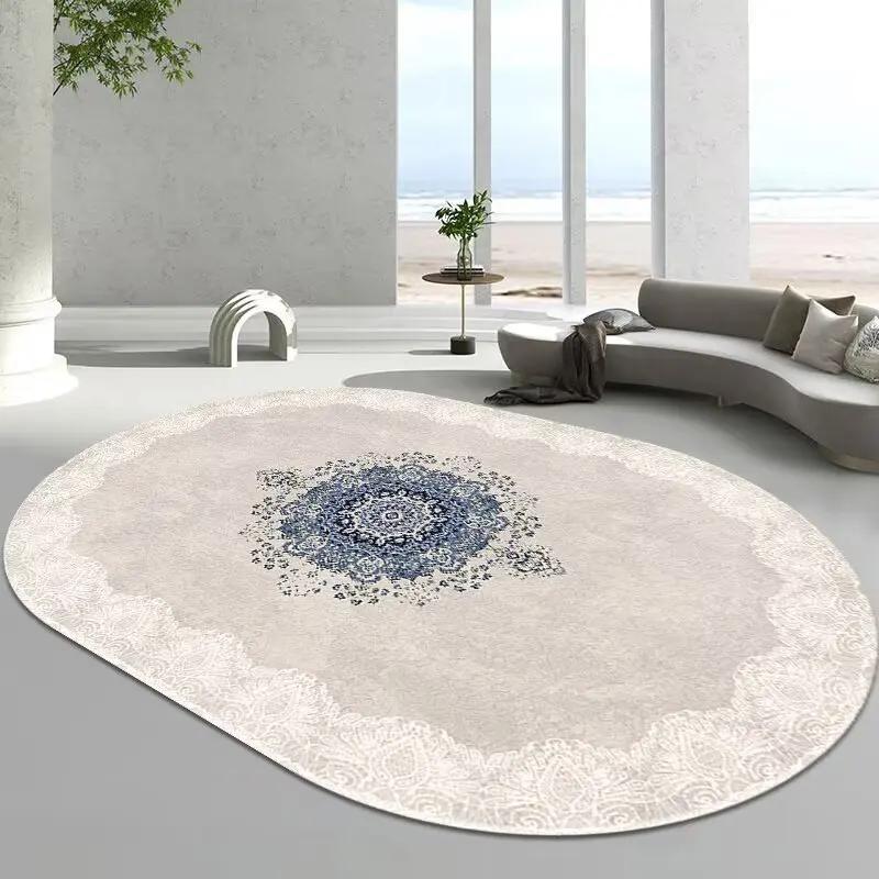 Овальный ковер для роскошной гостиной, украшение дома, простые большие ковры для дивана и стола, моющиеся коврики для спальни, прикроватные, напольные, мягкие коврики 60x90cm
Овальный ковер для роскошной гостиной, украшение дома, простые большие ковры для дивана и стола, моющиеся коврики для спальни, прикроватные, напольные, мягкие коврики 60x90cm