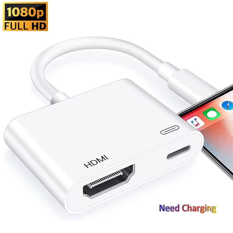 Lightning To MI Adapter 0P Screen Converter Compatible iPhone To HDMI Adapter for iPhone iPod Models TV Monitors Projector білий
Lightning To MI Adapter 0P Screen Converter Compatible iPhone To HDMI Adapter for iPhone iPod Models TV Monitors Projector білий