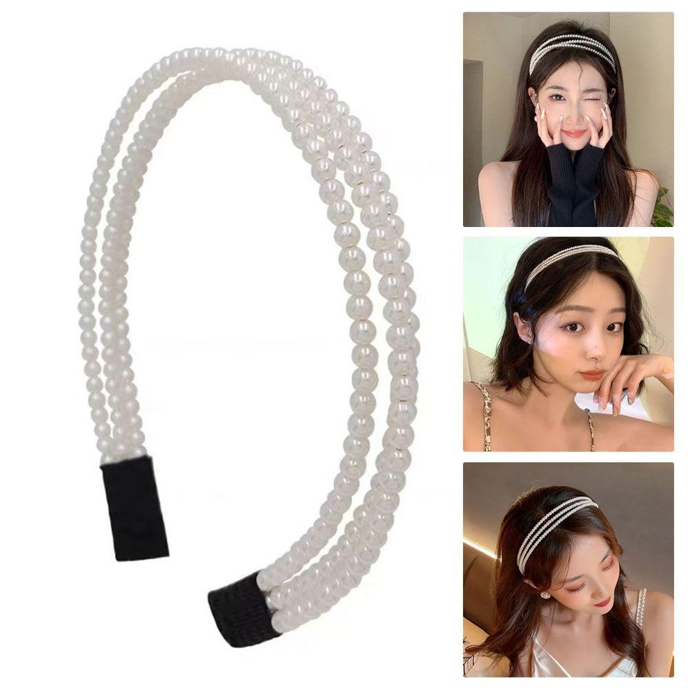 Аксессуары для волос Ободки для волос Трехслойные повязки на голову с жемчугом Симпатичные головные уборы
Аксессуары для волос Ободки для волос Трехслойные повязки на голову с жемчугом Симпатичные головные уборы