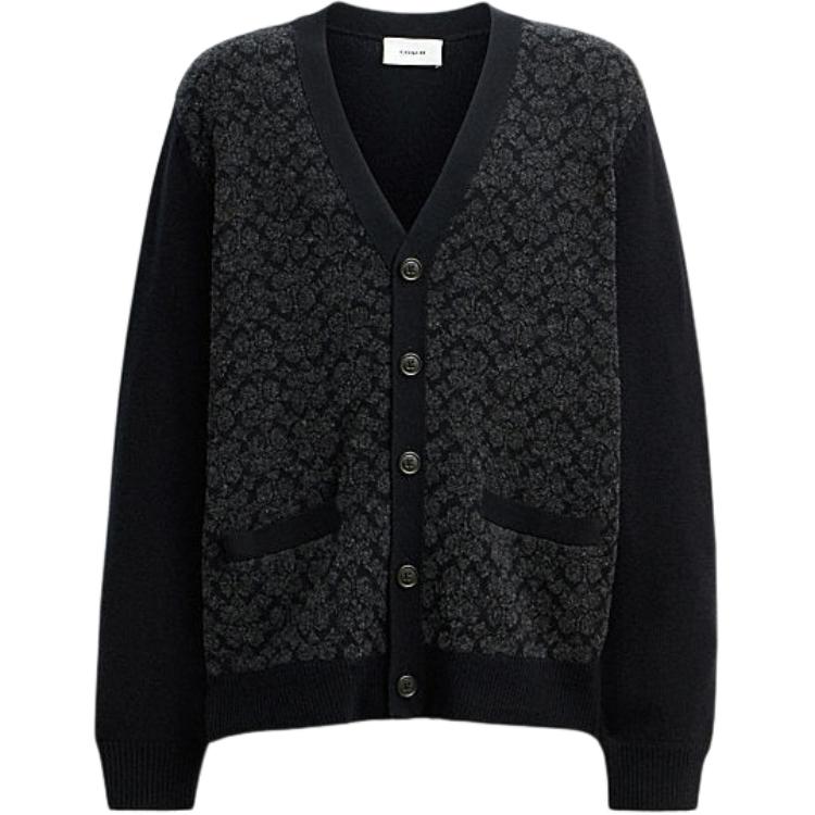 Coach Ss24 Logo Pattern V-Neck Single-Breasted Long Sleeve Knit Sweater Men sweater Black CW943-BLK L
Coach Ss24 Logo Pattern V-Neck Single-Breasted Long Sleeve Knit Sweater Men sweater Black CW943-BLK L