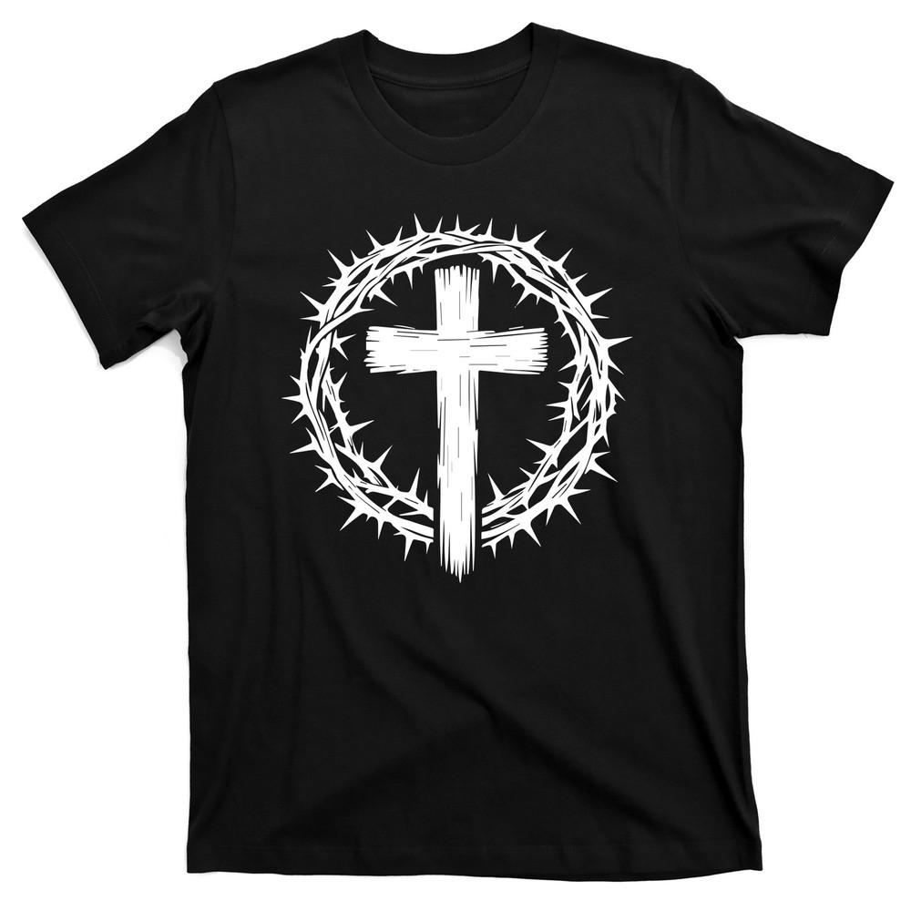 Wooden Cross Crown Of Thorns Christian Catholic Jesus Christ T-Shirt Unisex T-Shirt S
Wooden Cross Crown Of Thorns Christian Catholic Jesus Christ T-Shirt Unisex T-Shirt S