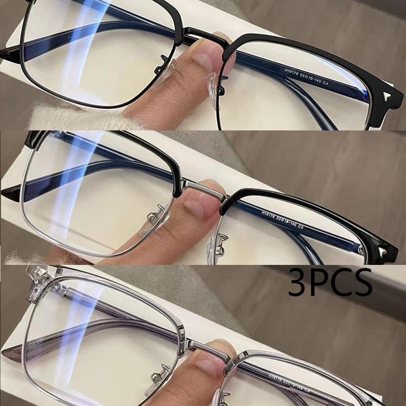 3Pcs Unisex Vintage Anti Radiation Eyeglass For Women Men Anti-Blue And Anti-Fatigue Glasses
3Pcs Unisex Vintage Anti Radiation Eyeglass For Women Men Anti-Blue And Anti-Fatigue Glasses