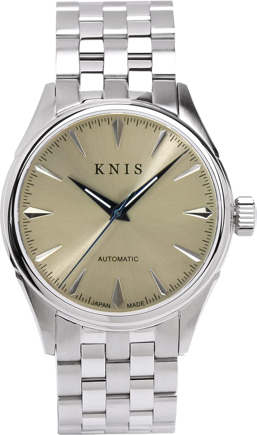 KNIS Varnish Made in Japan Automatic Watch Men s Sapphire Glass Stainless Steel Strap 10 ATM Water Resistant Mechanical Champagne Gold KN001-SGSS
KNIS Varnish Made in Japan Automatic Watch Men s Sapphire Glass Stainless Steel Strap 10 ATM Water Resistant Mechanical Champagne Gold KN001-SGSS