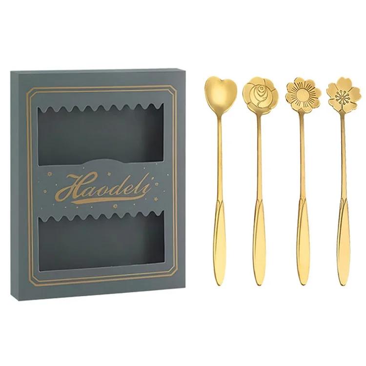 4PCS / Set 17.6-17.8cm Stainless Steel Flower Shape Spoons Tableware Teaspoon Dessert Coffee Spoon for Mixing Stirring
4PCS / Set 17.6-17.8cm Stainless Steel Flower Shape Spoons Tableware Teaspoon Dessert Coffee Spoon for Mixing Stirring