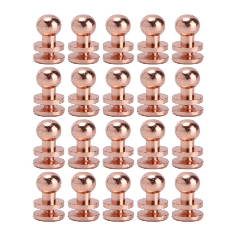20set Luggage Accessories Rose Gold Brass Rivets Brass Round Head Leathercraft Studs Screwback Screw Button Studs Purse Hardware 3/8
20set Luggage Accessories Rose Gold Brass Rivets Brass Round Head Leathercraft Studs Screwback Screw Button Studs Purse Hardware 3/8