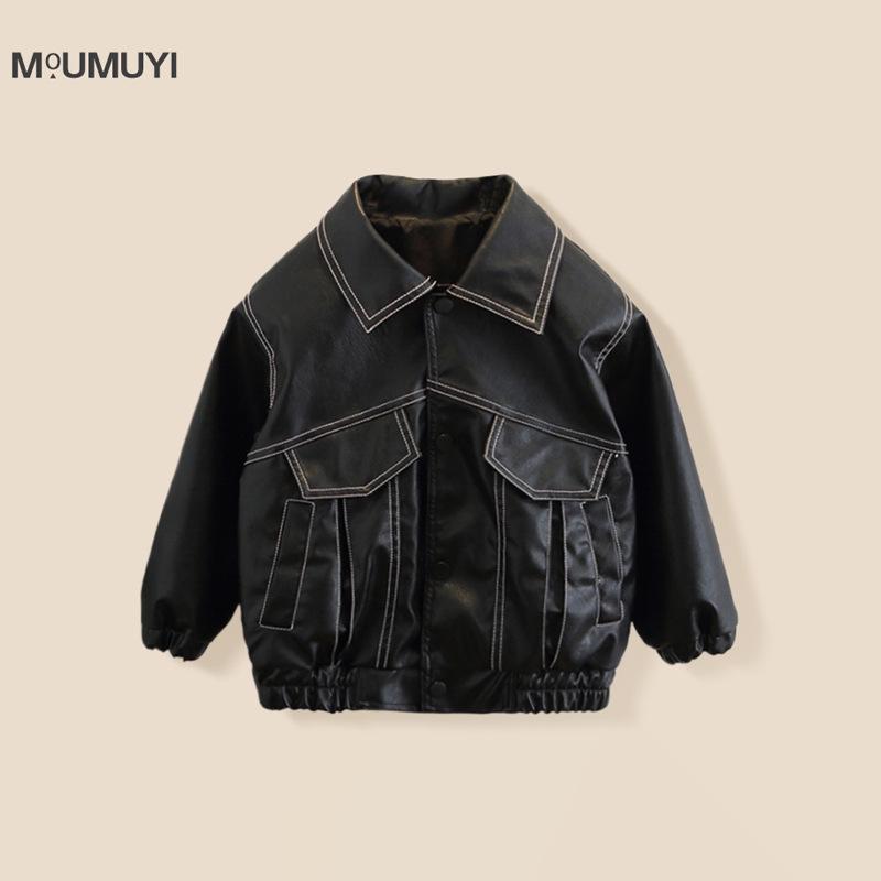 Trendy Boys Leather Jacket: Cool & Stylish 2025 Spring Korean-Style Outerwear for Kids 120cm
Trendy Boys Leather Jacket: Cool & Stylish 2025 Spring Korean-Style Outerwear for Kids 120cm