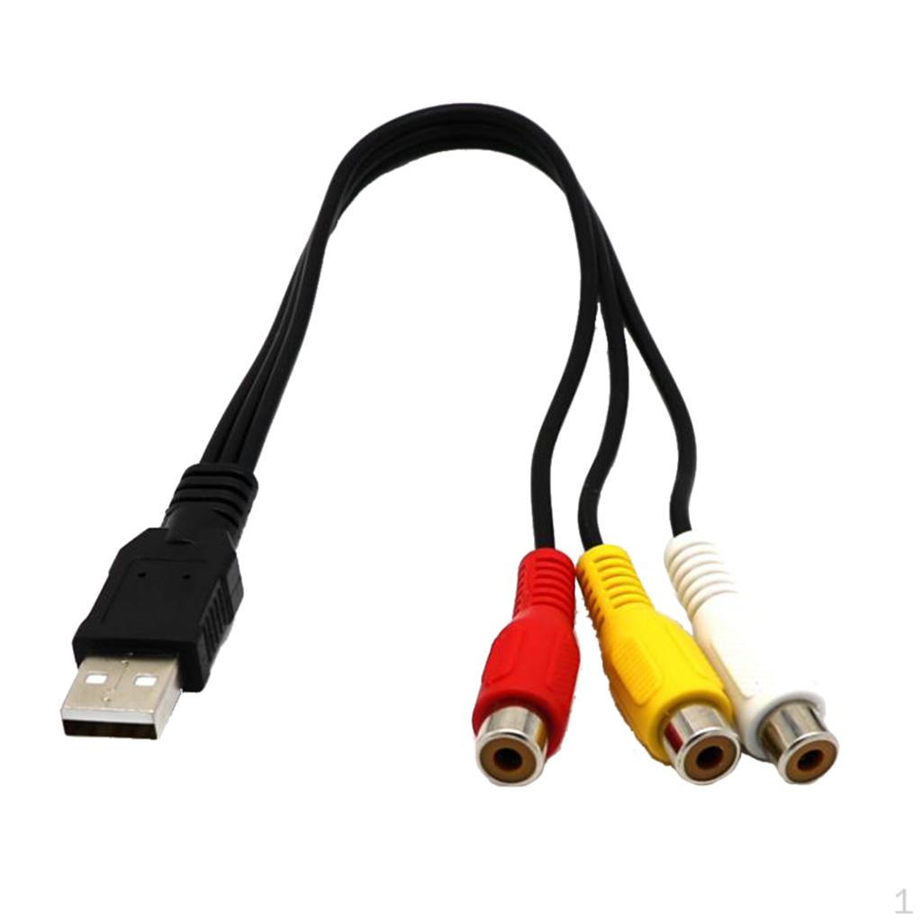 USB-папа на 3RCA-мама видео/V-кабель-адаптер для телевизора
USB-папа на 3RCA-мама видео/V-кабель-адаптер для телевизора