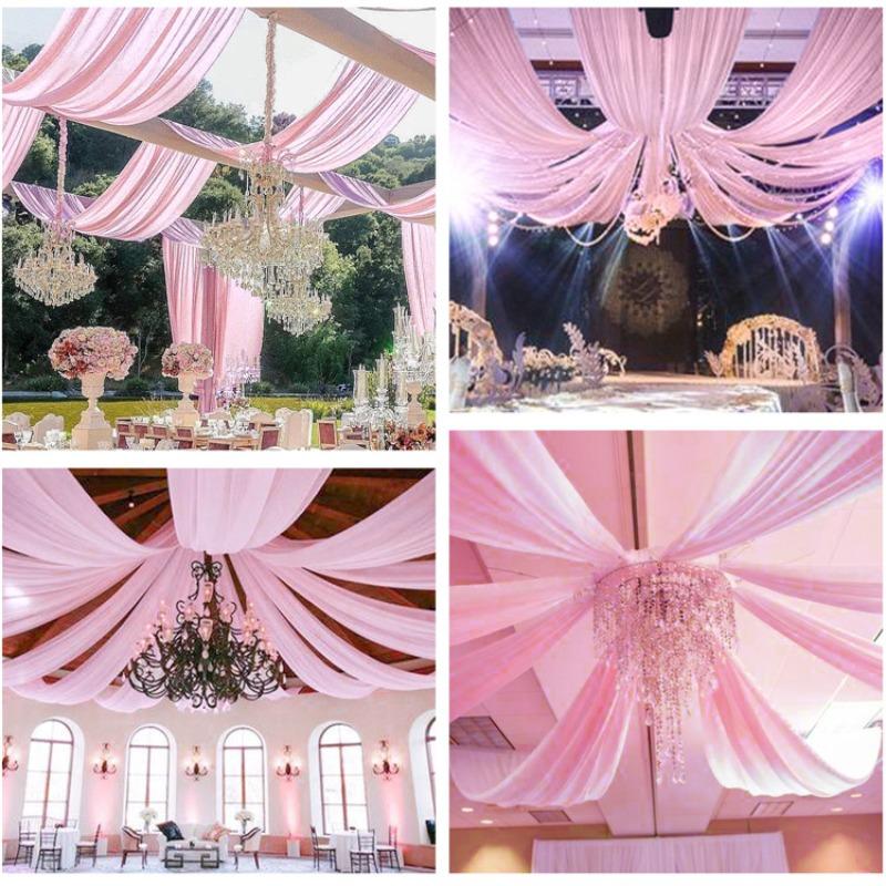 1pc Multi-Color Wedding Ceiling Drapes Decoration Shiny Chiffon Curtain Draping Drapery for Wedding Outdoor Ceremony Party Decor 1pcs-W73xH300CM
1pc Multi-Color Wedding Ceiling Drapes Decoration Shiny Chiffon Curtain Draping Drapery for Wedding Outdoor Ceremony Party Decor 1pcs-W73xH300CM