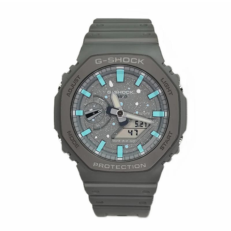 CASIO Men Liquid Crystal,Analog Dual Display Series Gray Watch GA-2100-1A1(Watch3-- Ink Splash Gray
CASIO Men Liquid Crystal,Analog Dual Display Series Gray Watch GA-2100-1A1(Watch3-- Ink Splash Gray