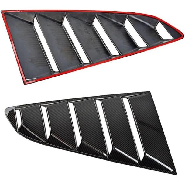 Car Rear Triangular Window, Carbon Fiber Look Window Louvers, Compatible for Mustang 2015-2020 Left/Right(Carbon Fiber Look) Carbon Fiber Look
Car Rear Triangular Window, Carbon Fiber Look Window Louvers, Compatible for Mustang 2015-2020 Left/Right(Carbon Fiber Look) Carbon Fiber Look