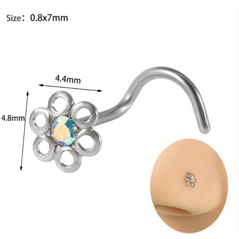 1 шт., кольцо-бабочка в носу из нержавеющей стали, солнечная молния, кольцо в носу, 5-фигурный изогнутый стержень, пятиконечная звезда, ювелирные изделия для пирсинга с бриллиантами
1 шт., кольцо-бабочка в носу из нержавеющей стали, солнечная молния, кольцо в носу, 5-фигурный изогнутый стержень, пятиконечная звезда, ювелирные изделия для пирсинга с бриллиантами