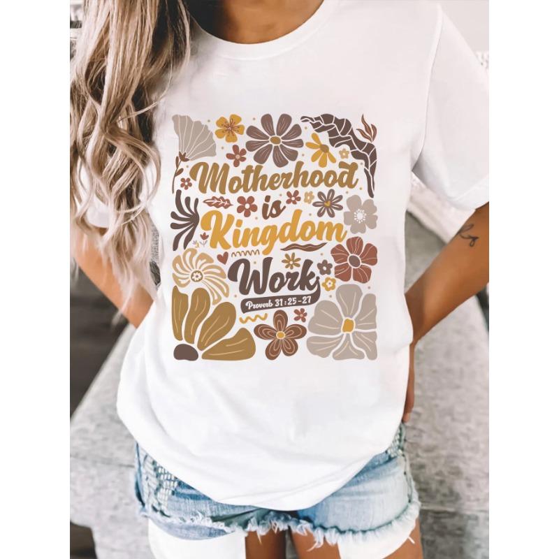 European sizes Floral Graphic Print T-Shirt for Mothers in a Bohemian Style, Featuring Short Sleeves And a Crew Neck S белый
European sizes Floral Graphic Print T-Shirt for Mothers in a Bohemian Style, Featuring Short Sleeves And a Crew Neck S белый