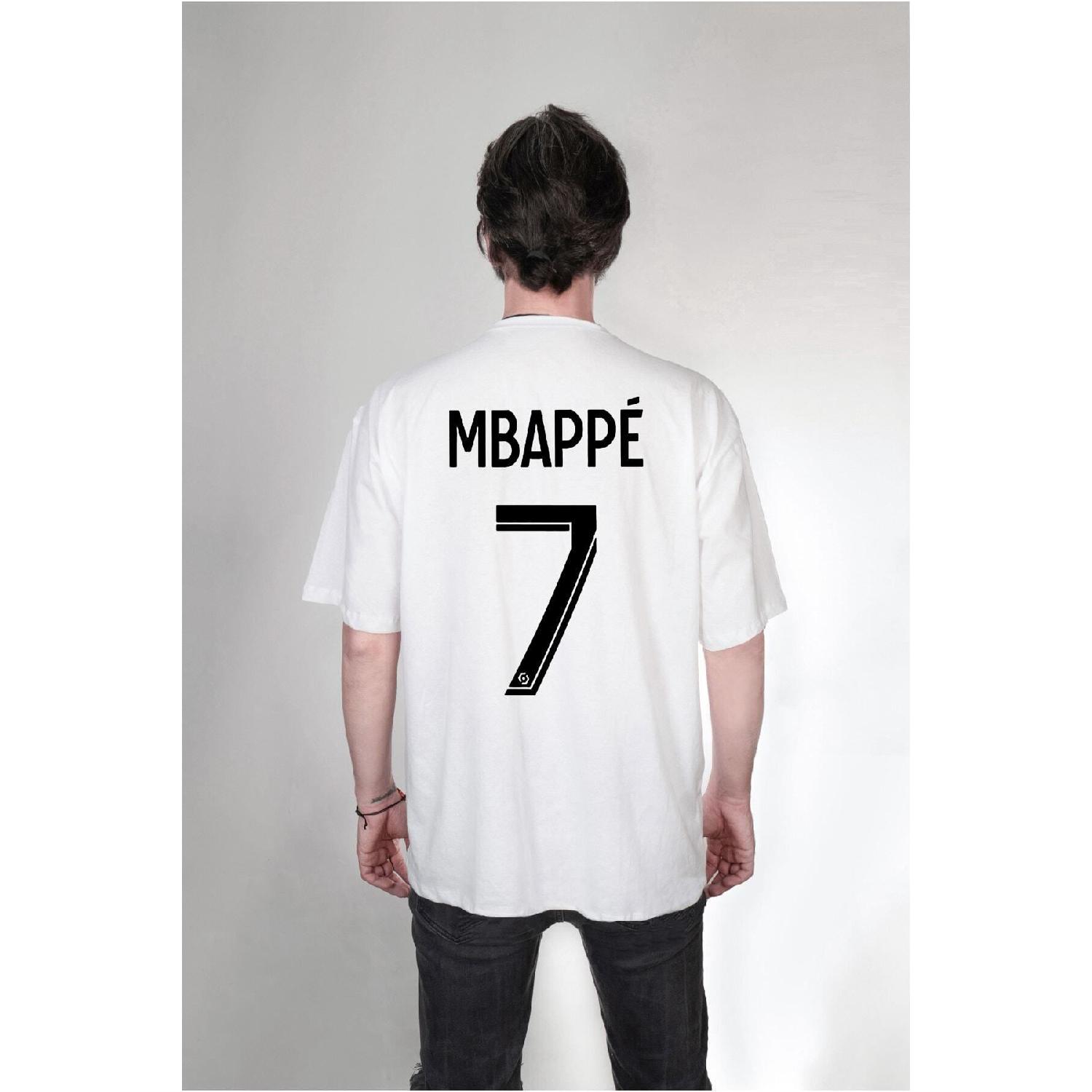 Кайлиан Мбаппе Джерси спереди и сзади Специальный дизайн с принтом, белая футболка оверсайз S белый
Кайлиан Мбаппе Джерси спереди и сзади Специальный дизайн с принтом, белая футболка оверсайз S белый