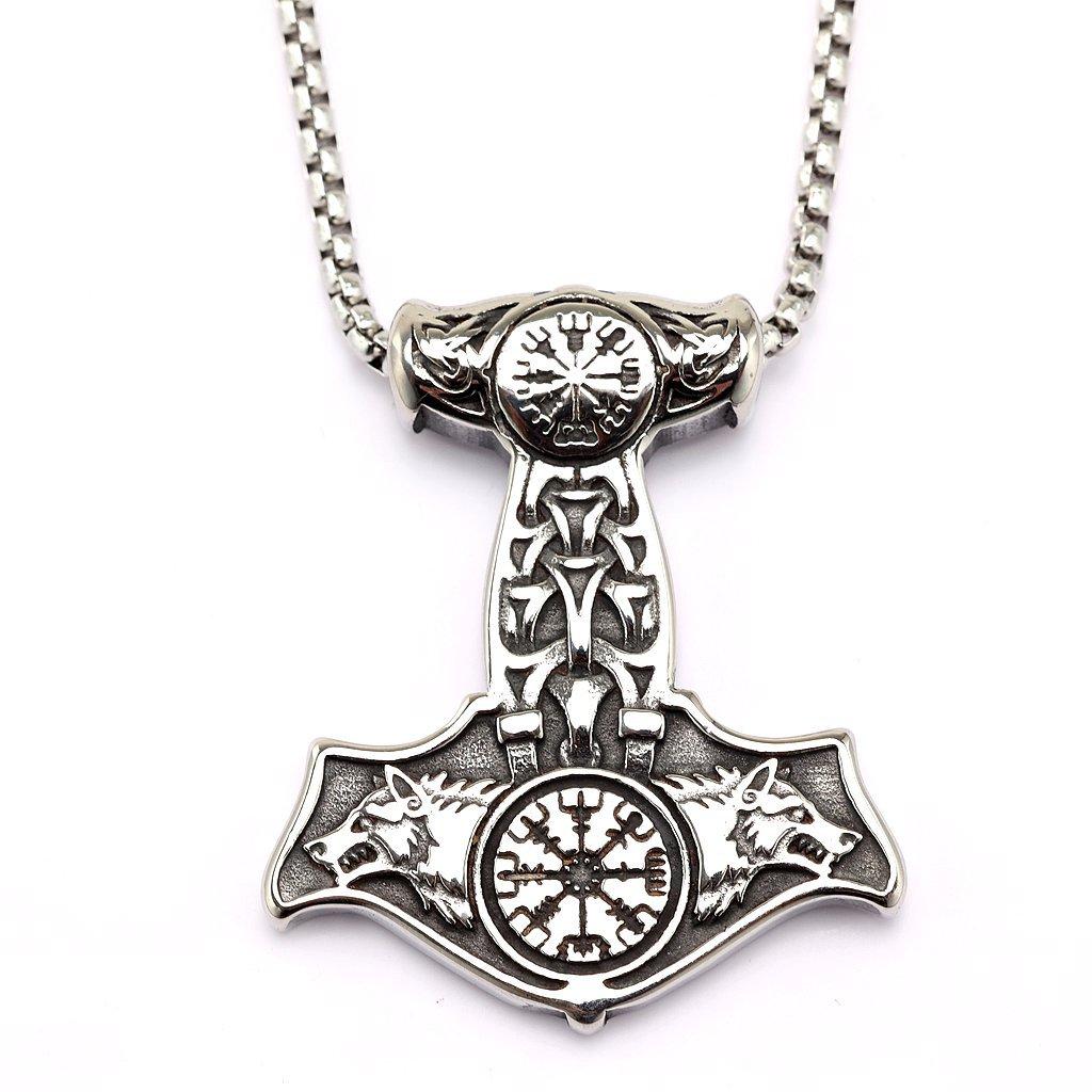 Solid Stainless Steel Double Wolf Pendant Necklace for Men Women Unisex Two Sided Design Durable Jewelry Gift
Solid Stainless Steel Double Wolf Pendant Necklace for Men Women Unisex Two Sided Design Durable Jewelry Gift