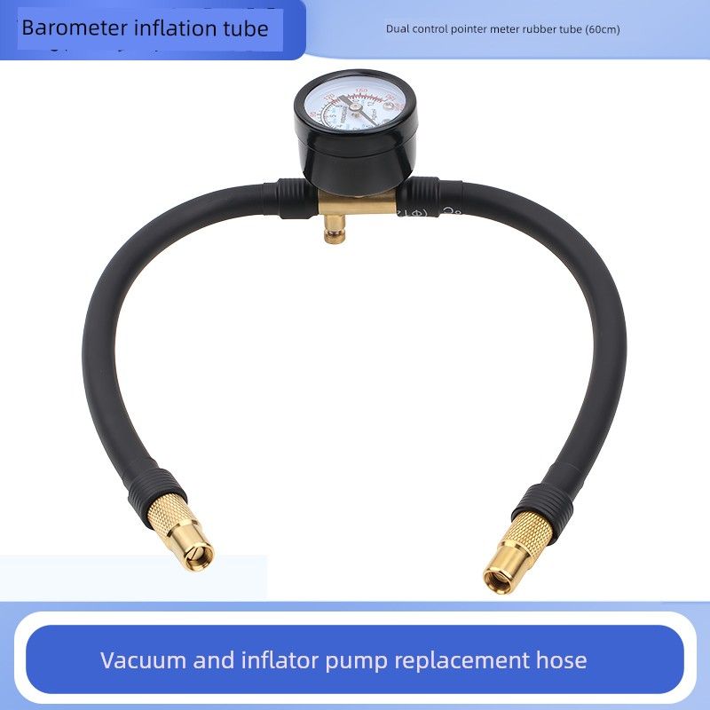 Multifunctional Car Air Pump with Pressure Gauge, Inflation Hose, Vacuum Pump, Integrated Pump, Replacement Hose, Bicycle Pressure Gauge Double Twist Pointer Watch Rubber Tube (60cm)
Multifunctional Car Air Pump with Pressure Gauge, Inflation Hose, Vacuum Pump, Integrated Pump, Replacement Hose, Bicycle Pressure Gauge Double Twist Pointer Watch Rubber Tube (60cm)