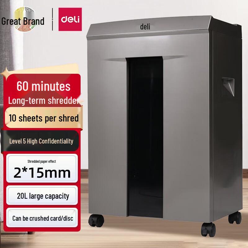 Deli 9905 High Security Paper Shredder CN plug (adapter included)
Deli 9905 High Security Paper Shredder CN plug (adapter included)
