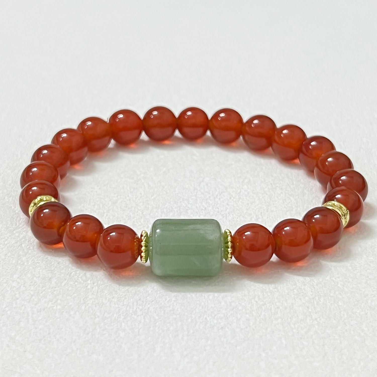 Beaded Bracelets for Women 8mm Round Beads Agate Bracelet Handmade Natural Stone Bangle DIY Jewelry Gifts Length 16cm красный
Beaded Bracelets for Women 8mm Round Beads Agate Bracelet Handmade Natural Stone Bangle DIY Jewelry Gifts Length 16cm красный