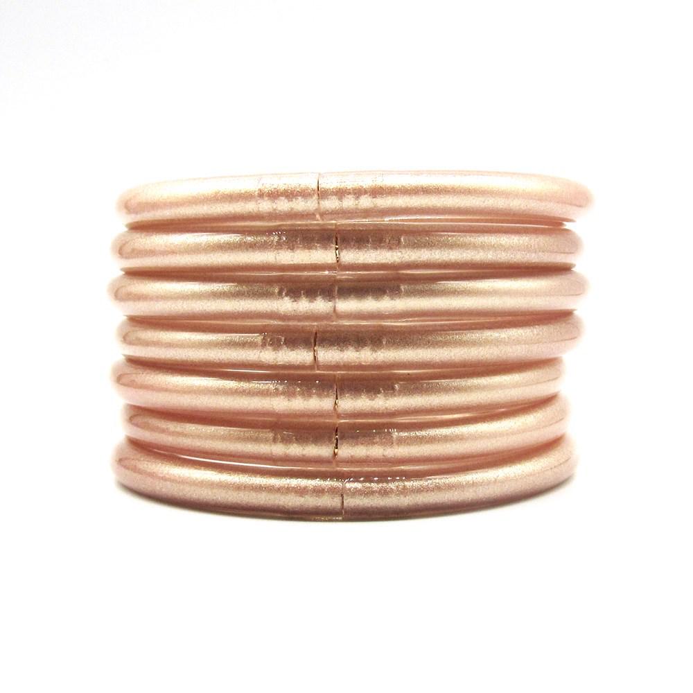 Gold Powder 7-Layer PVC Silicone Jelly Bangle Bracelet
Gold Powder 7-Layer PVC Silicone Jelly Bangle Bracelet
