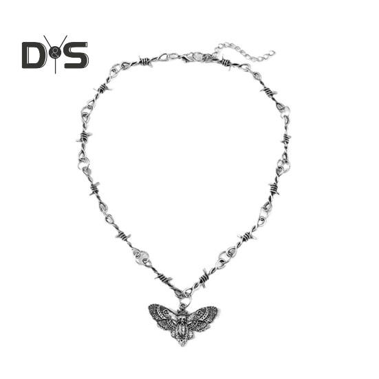 Женское ожерелье Мотылек Скелет Кулон Шип Хип-Хоп Полый Готический Сплошной цвет Нержавеющая сталь Регулируемая длина Износостойкое полированное украшение на шею античный серебряного
Женское ожерелье Мотылек Скелет Кулон Шип Хип-Хоп Полый Готический Сплошной цвет Нержавеющая сталь Регулируемая длина Износостойкое полированное украшение на шею античный серебряного