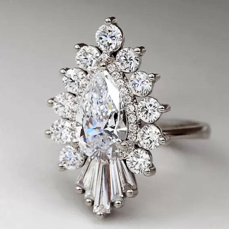 Huitan Geometric Design Women Ring Wedding Engagement Luxury Lady Fashion Accessories Copper Color/Gold Color Zircon with CZ 6
Huitan Geometric Design Women Ring Wedding Engagement Luxury Lady Fashion Accessories Copper Color/Gold Color Zircon with CZ 6