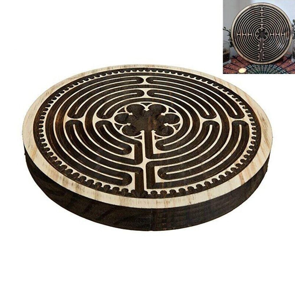 Wooden Finger Labyrinth Board Prayer Chartres Puzzle Toy Gifts Finger Maze 40x40cm
Wooden Finger Labyrinth Board Prayer Chartres Puzzle Toy Gifts Finger Maze 40x40cm