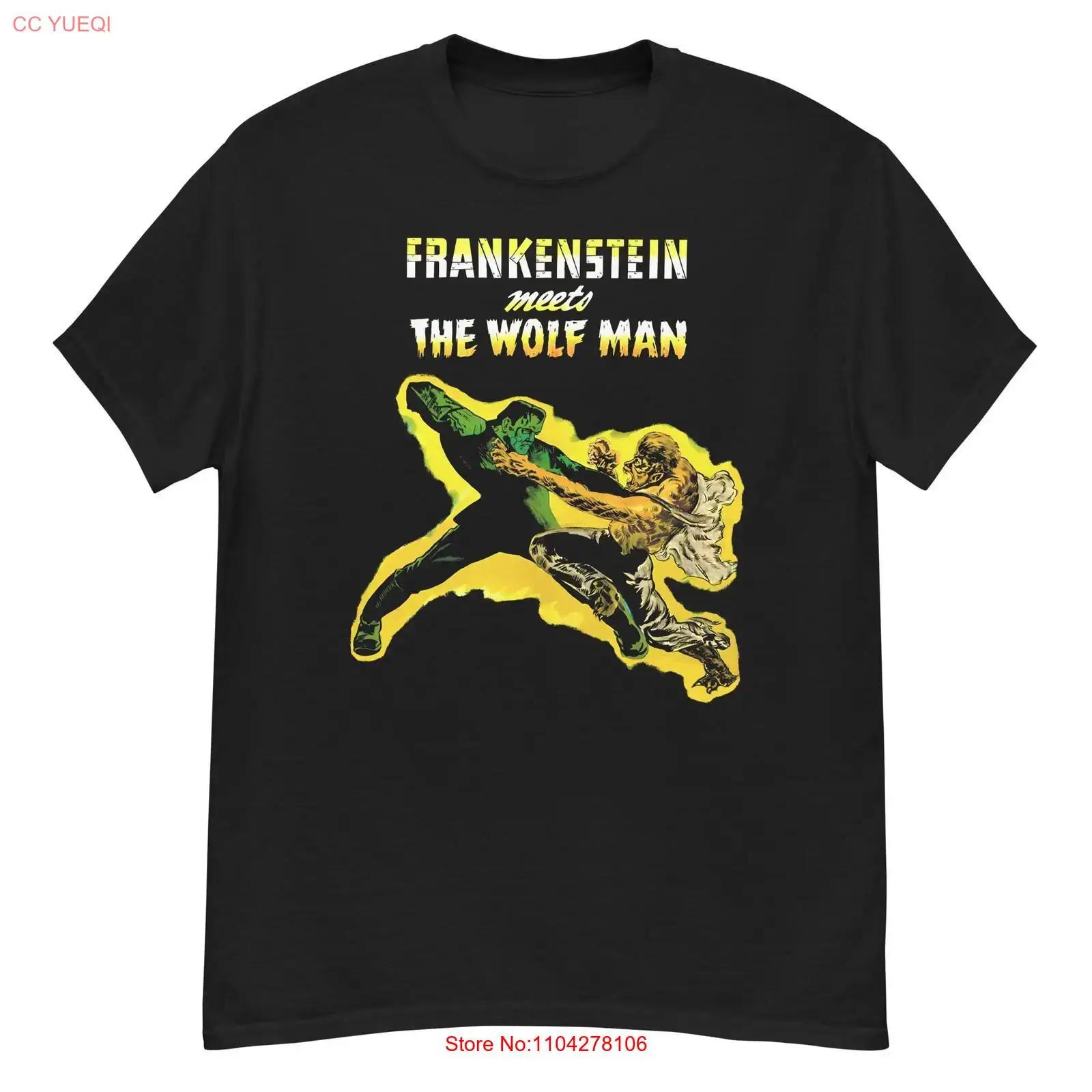 Frankenstein Meets the Wolf Man cult horror film fan art t shirt vintage Washed Stretched fashion designer clothes streetwear 5XL різнокольоровий
Frankenstein Meets the Wolf Man cult horror film fan art t shirt vintage Washed Stretched fashion designer clothes streetwear 5XL різнокольоровий