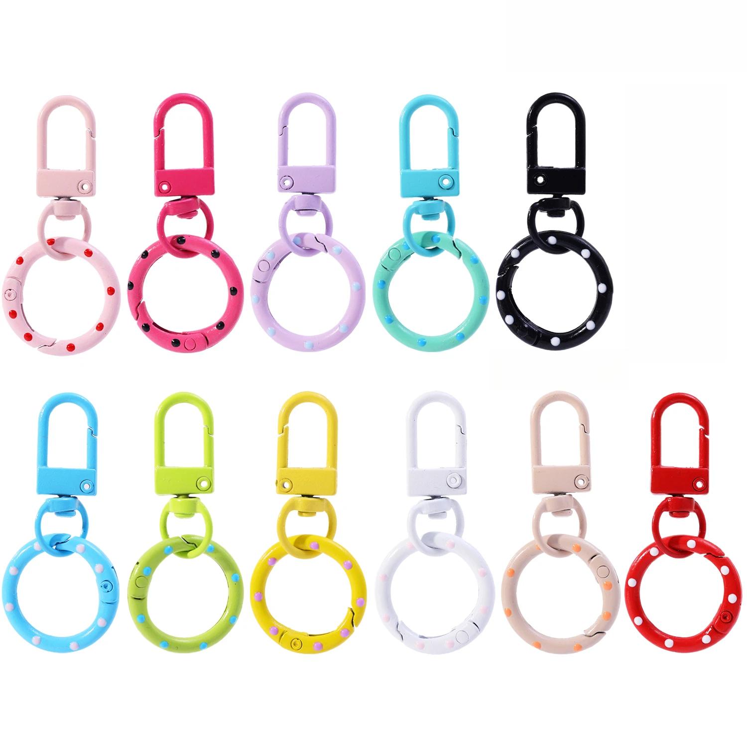Trigger Spring O Rings Round Lobster Claw Clasps Cute Metal Keychain Ring Round Carabiner Clips for Keyrings Buckle Bags Purses 1pc
Trigger Spring O Rings Round Lobster Claw Clasps Cute Metal Keychain Ring Round Carabiner Clips for Keyrings Buckle Bags Purses 1pc