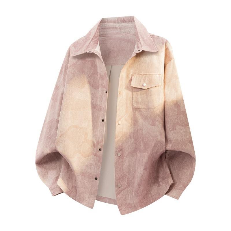 Men s Pink & Beige Tie-Dye Oversized Shacket, Casual Button-Up Shirt Jacket with Chest Pocket, Streetwear Style for Daily Wear L розовый
Men s Pink & Beige Tie-Dye Oversized Shacket, Casual Button-Up Shirt Jacket with Chest Pocket, Streetwear Style for Daily Wear L розовый