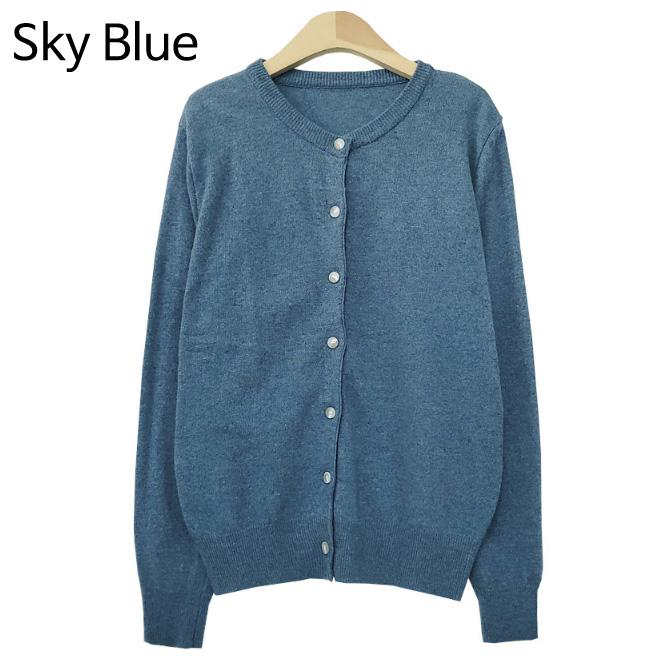Женский кардиган с круглым вырезом и пуговицами, повседневный вид на свидание, корейская мода One size небесно-голубой
Женский кардиган с круглым вырезом и пуговицами, повседневный вид на свидание, корейская мода One size небесно-голубой